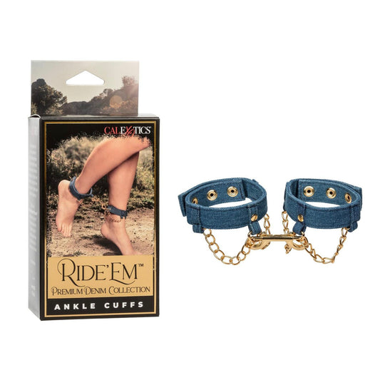 CalExotics Ride 'Em Denim Ankle Cuffs SPECIAL SALE!