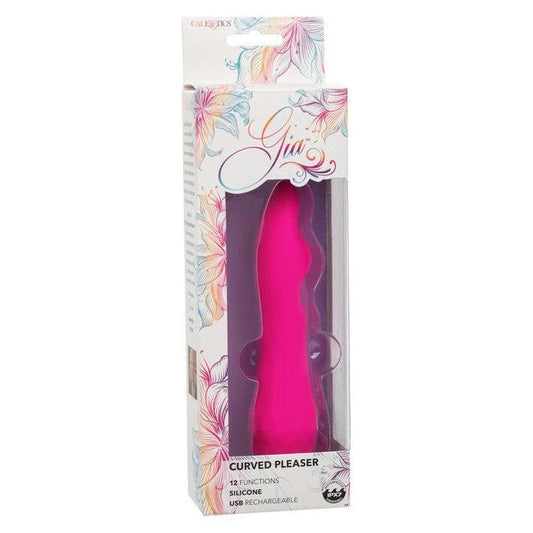 CalExotics Gia Curved Pleaser Rechargeable Silicone Vibrator