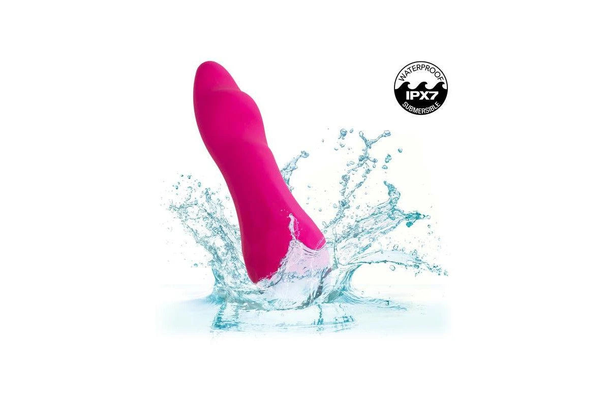 CalExotics Gia Curved Pleaser Rechargeable Silicone Vibrator
