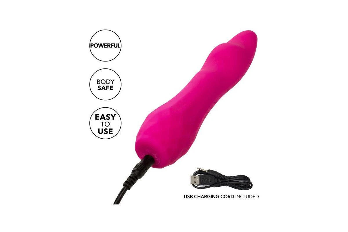 CalExotics Gia Curved Pleaser Rechargeable Silicone Vibrator