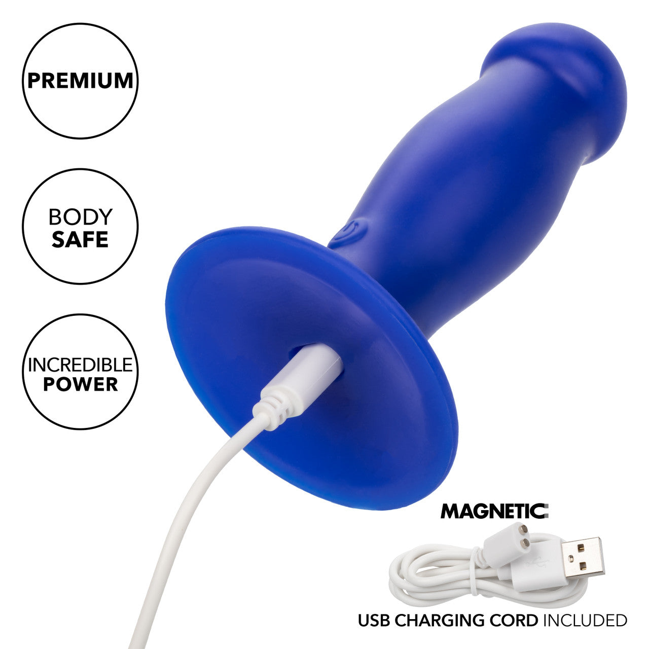 CalExotics Admiral Liquid Silicone First Mate Rechargeable Anal Probe - Blue