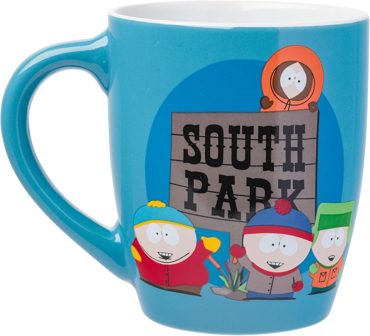 Comedy Central South Park Kids and Logo 25oz Jumbo Curved Ceramic Mug