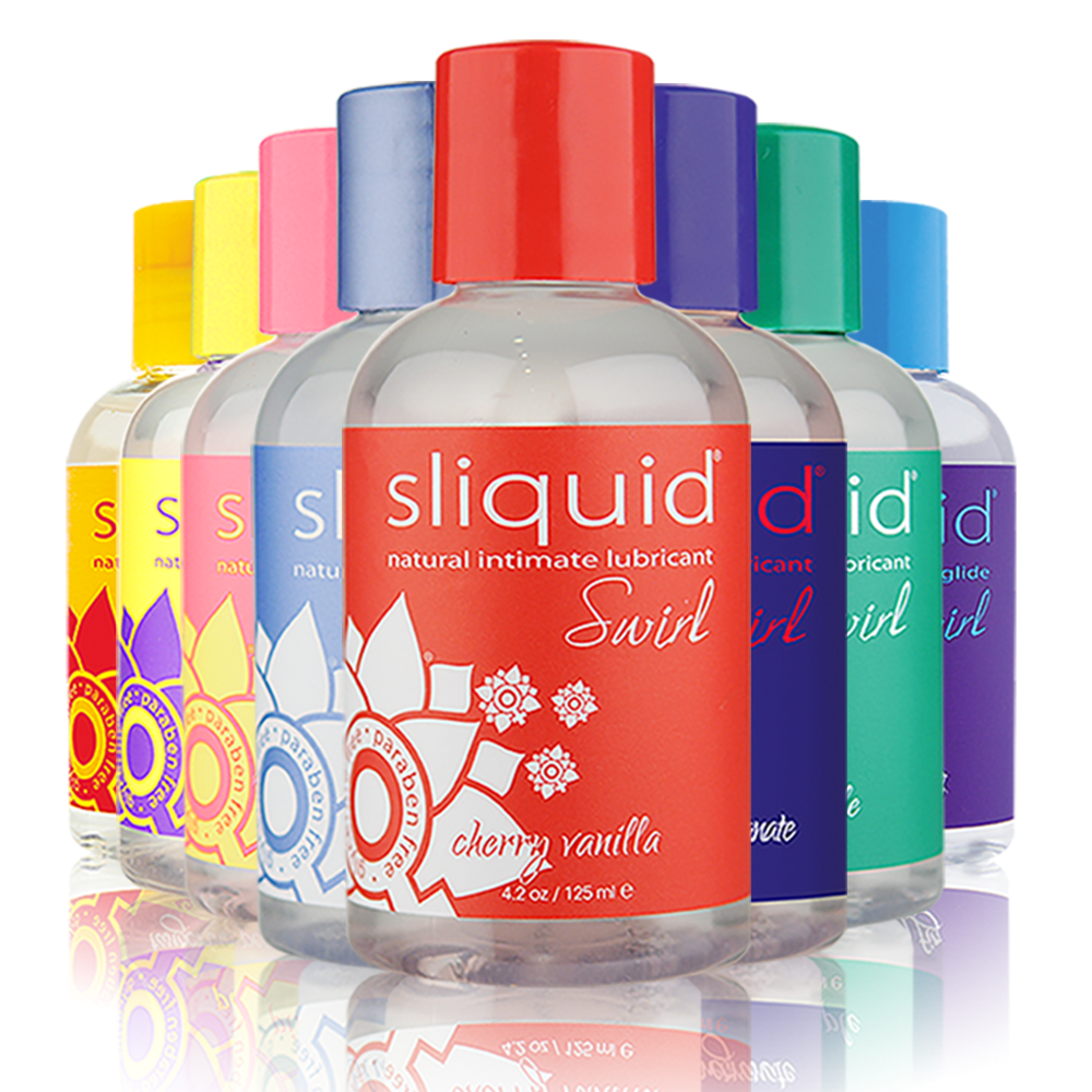 Sliquid Swirl Flavored Water- Based Lubricant 4.2floz - Asst. Sizes Available