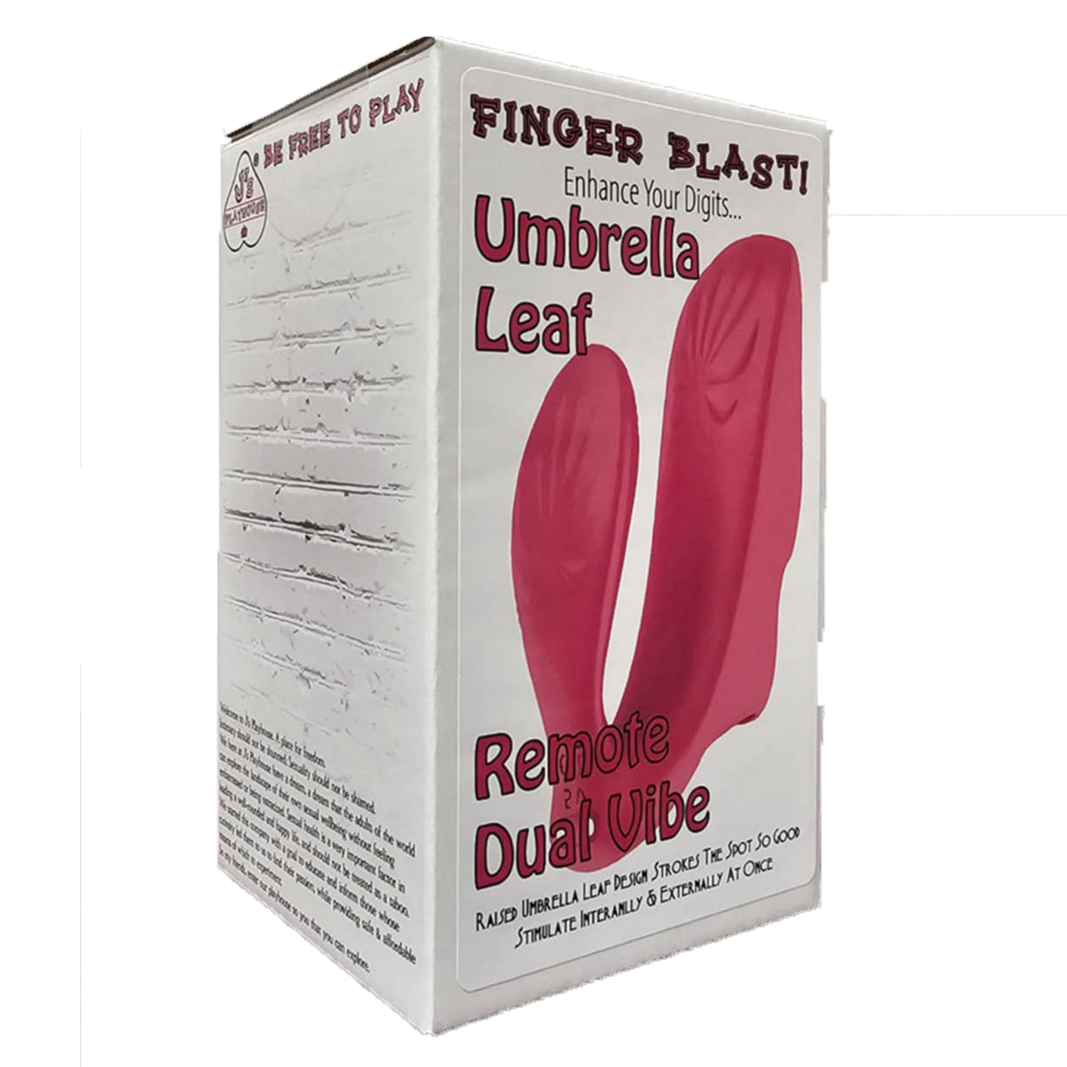 Finger Blast! Umbrella Leaf Remote Dual Finger Vibe - Hot Pink