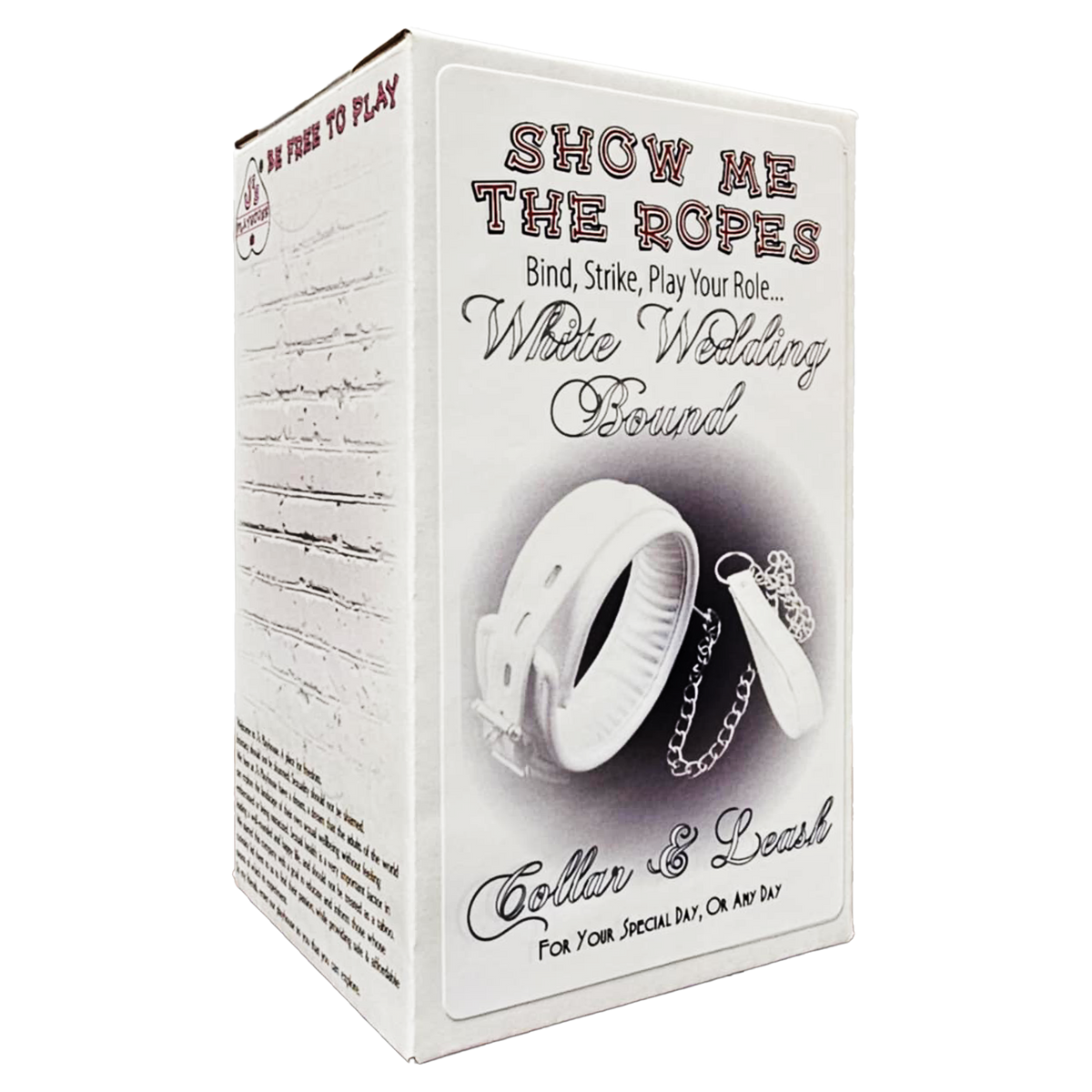 Show Me The Ropes White Wedding Bound - Collar and Leash