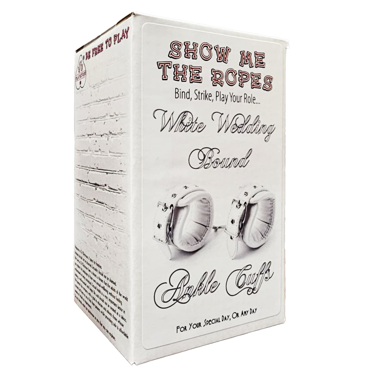 Show Me The Ropes White Wedding Bound - Ankle Cuffs