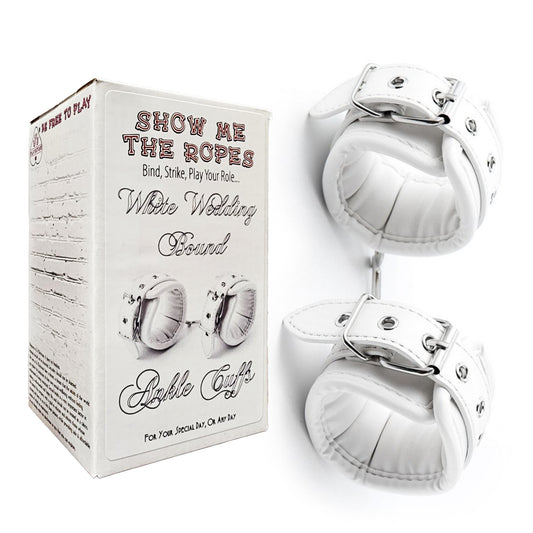 Show Me The Ropes White Wedding Bound - Ankle Cuffs