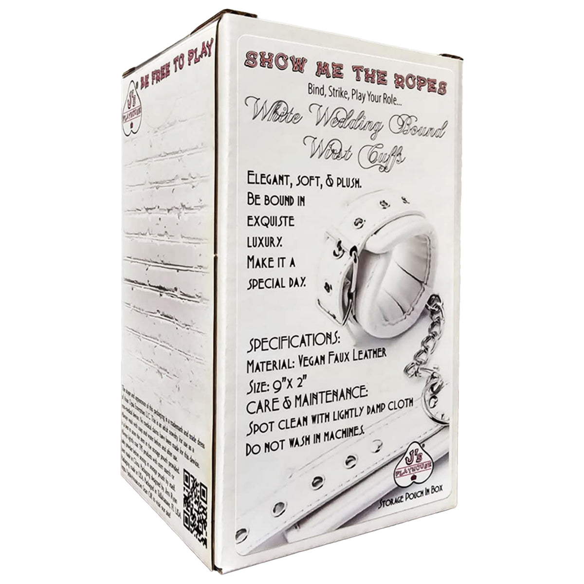 Show Me The Ropes White Wedding Bound - Wrist Cuffs