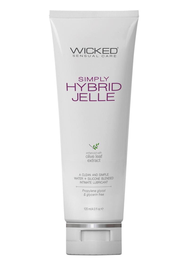 Wicked Sensual Care Simply Hybrid Jelle Lubricant 4floz Tube
