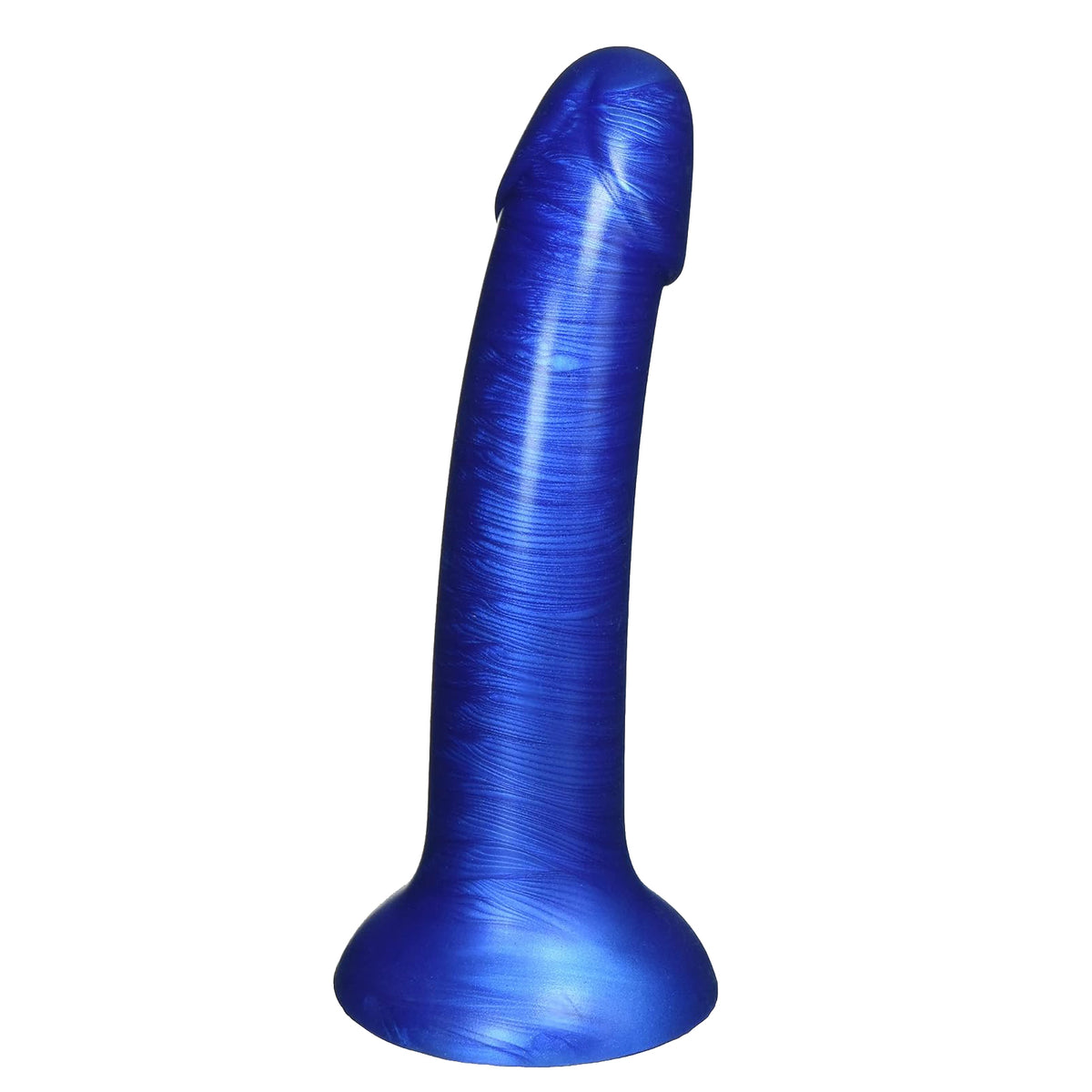 XR Brands Strap U G-Tastic Metallic Silicone Dildo 7in - Pick Your Color