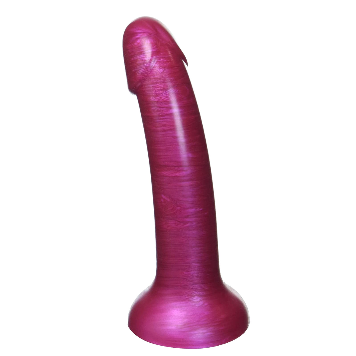 XR Brands Strap U G-Tastic Metallic Silicone Dildo 7in - Pick Your Color