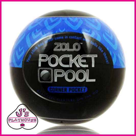 Zolo Pocket Pool Corner Pocket Masturbator Sleeve - Blue