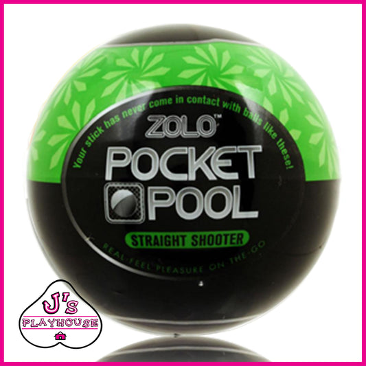 Zolo Pocket Pool Straight Shooter Masturbator Sleeve - Green