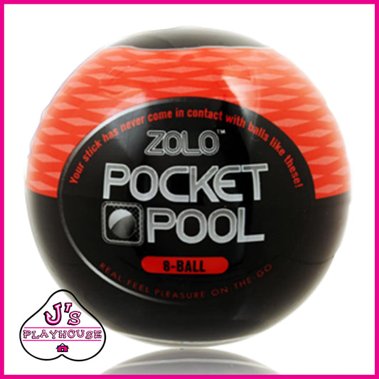 Zolo Pocket Pool 8 Ball Masturbator Sleeve - Red