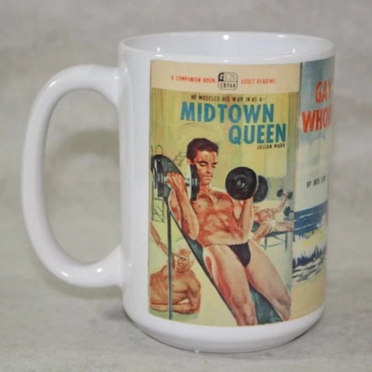 Raven Design 15oz Mug - Retro Gay Pulp Fiction SALE!