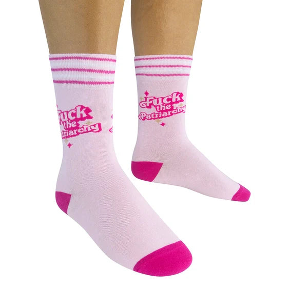 Funatic Fuck the Patriarchy Socks - Unisex One Size