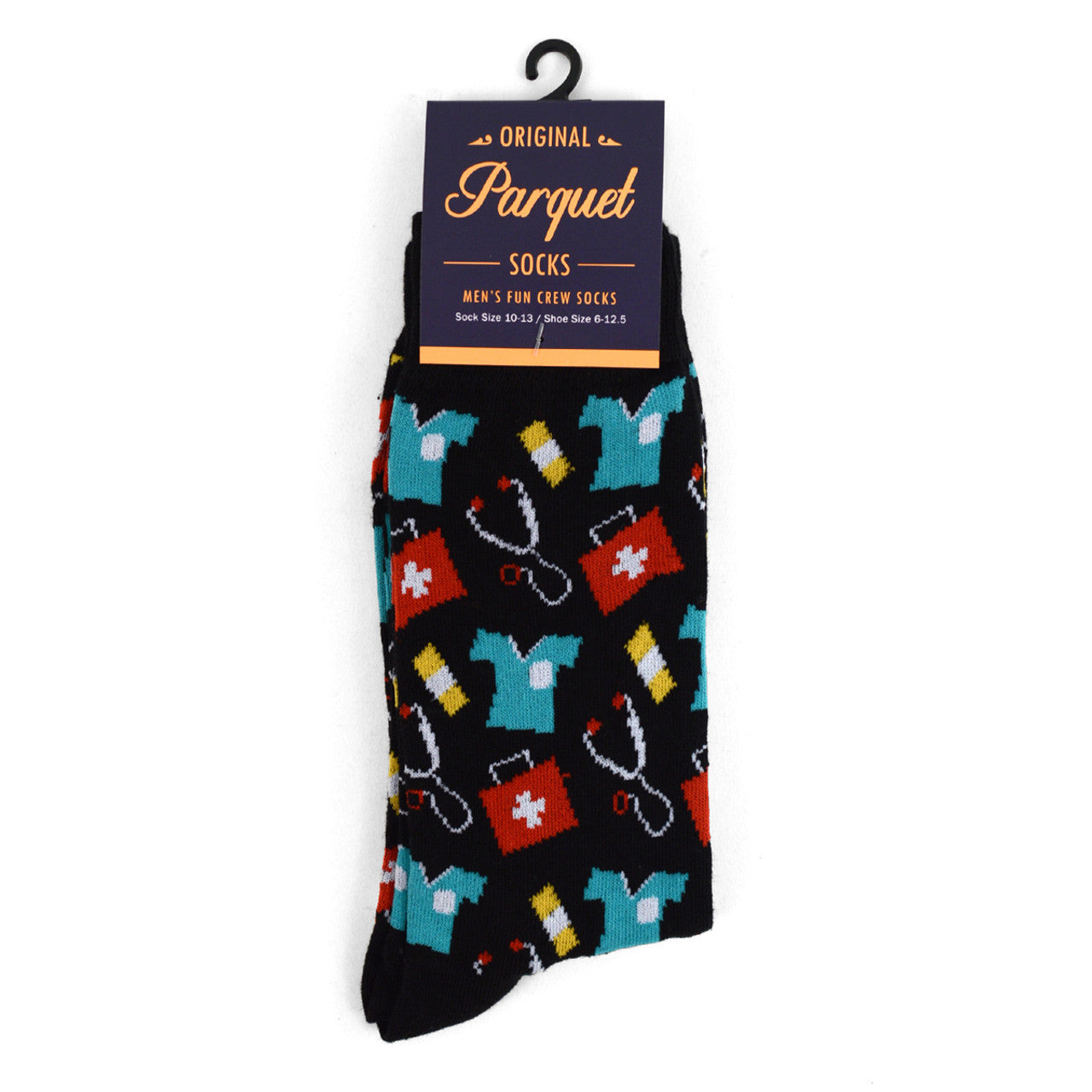 Parquet Men's Doctor/Nurse Novelty Socks - Pick Your Color
