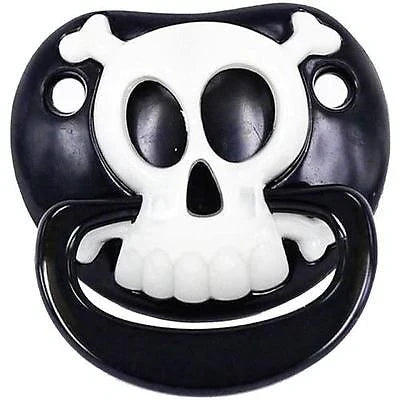 Billy Bob Pacifier Pirate Skull Black