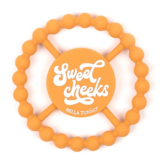 Bella Tunno Sweet Cheeks Happy Silicone Teether