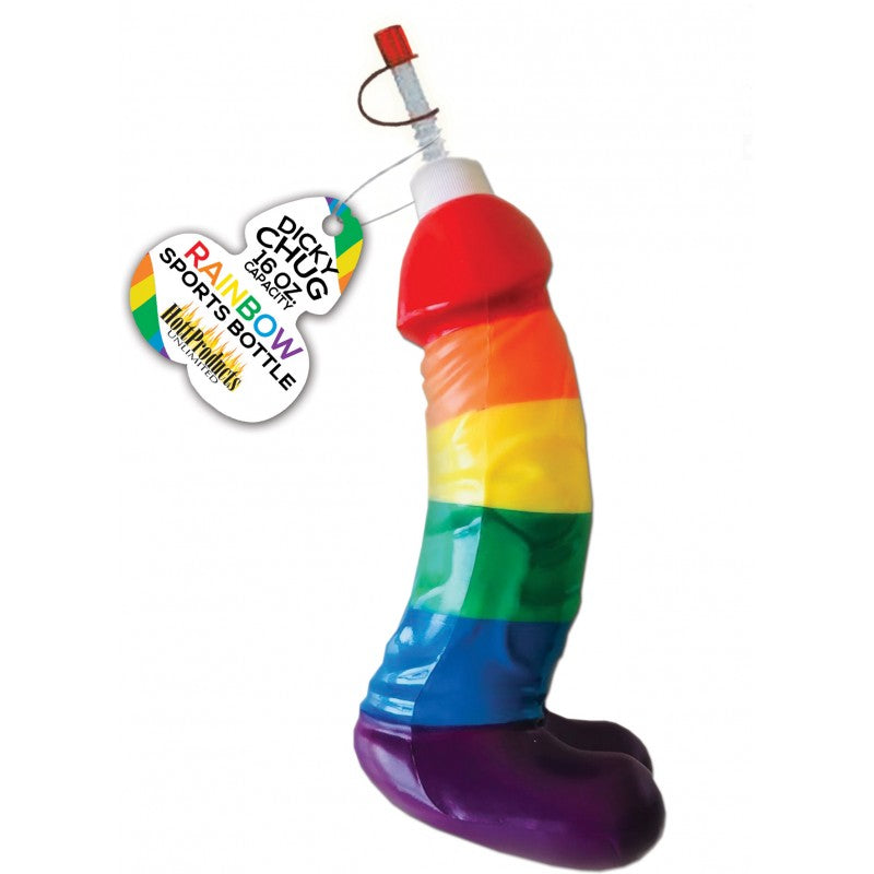 Kheper Games Dicky Chug Sports Bottle 16oz - Rainbow