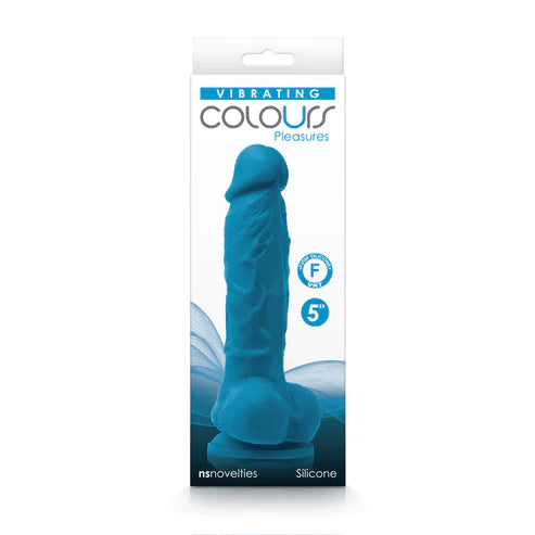 NS Novelties Vibrating Colours Rechargeable Silicone Dildo 5in - Pick Your Color