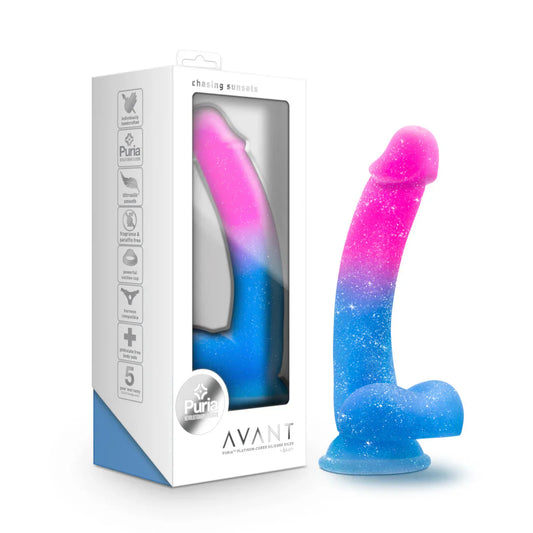 Blush Novelties Avant Chasing Sunsets Mermaid Dildo - Pink/Blue