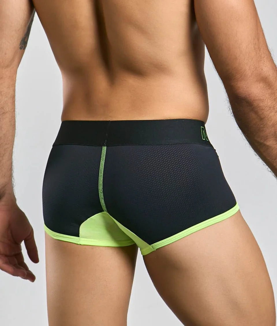 MaleBasics Neon Trunk - Black/Yellow