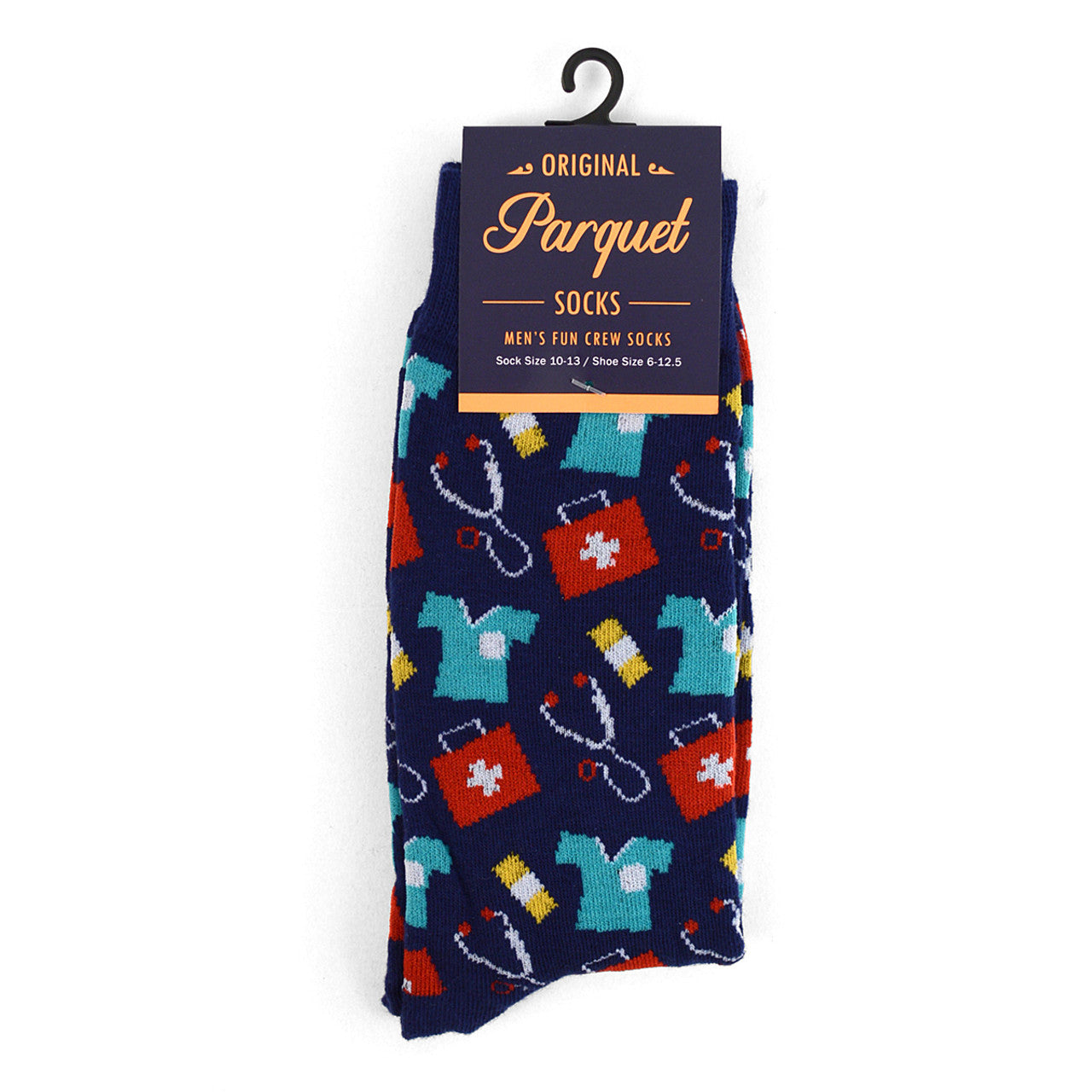 Parquet Men's Doctor/Nurse Novelty Socks - Pick Your Color