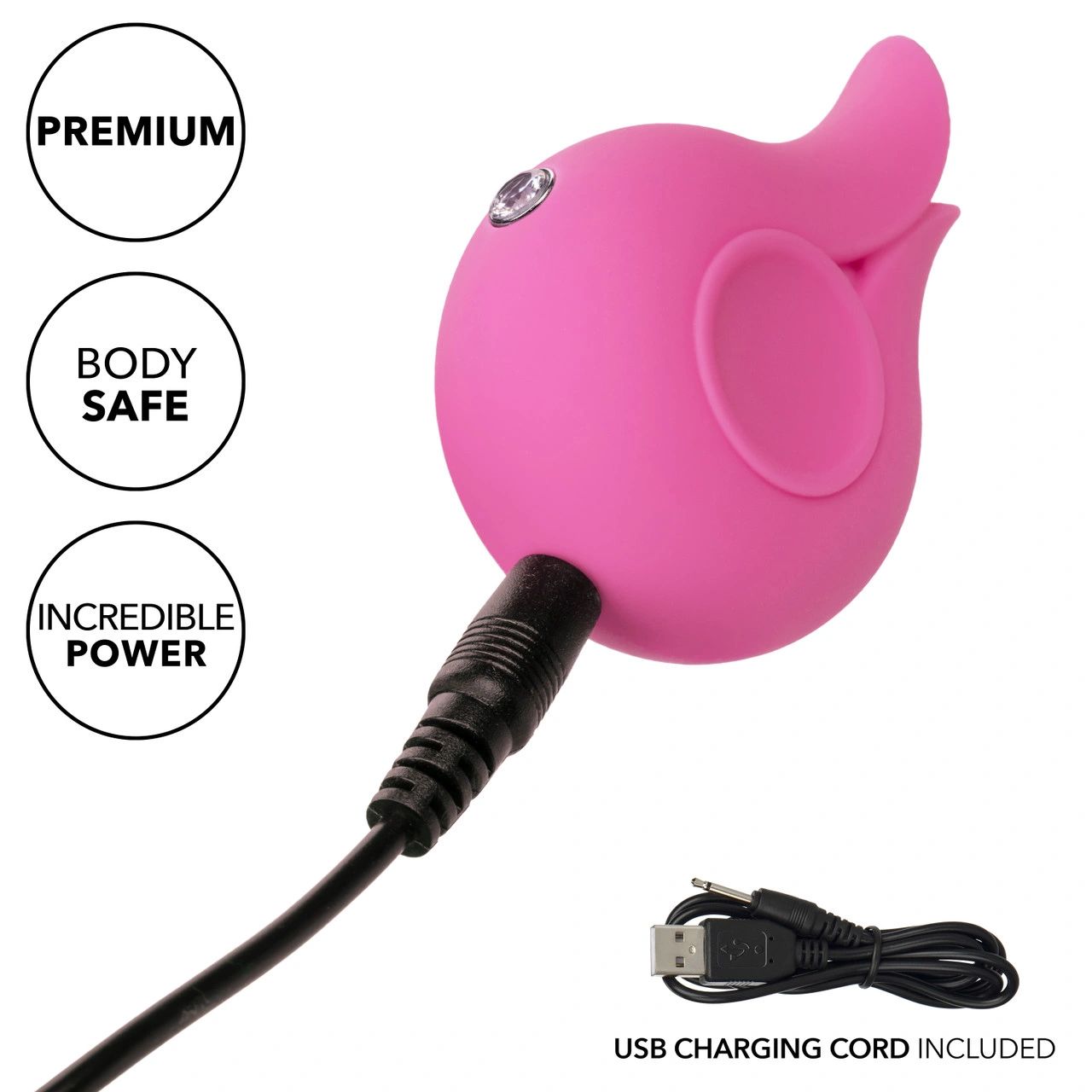 CalExotics LuvMor Kisses Rechargeable Silicone Mini Vibe