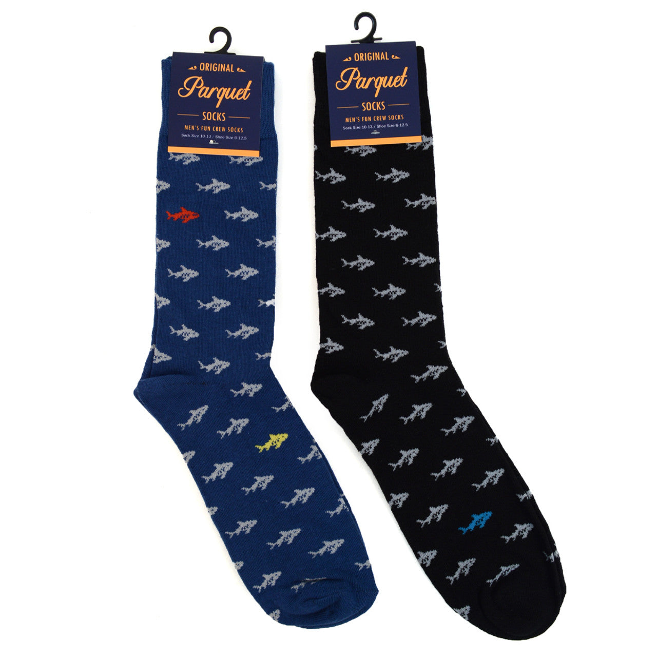 Parquet Men's Shark Novelty Socks - Pick Your Color