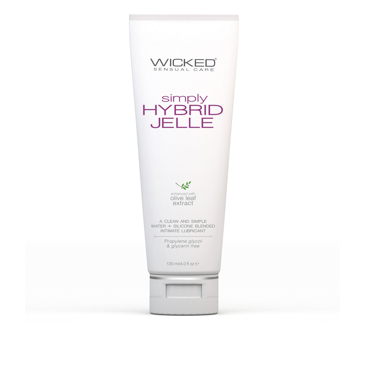 Wicked Sensual Care Simply Hybrid Jelle Lubricant 4floz Tube