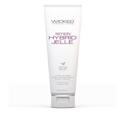 Wicked Sensual Care Simply Hybrid Jelle Lubricant 4floz Tube
