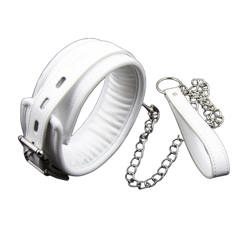 Show Me The Ropes White Wedding Bound - Collar and Leash