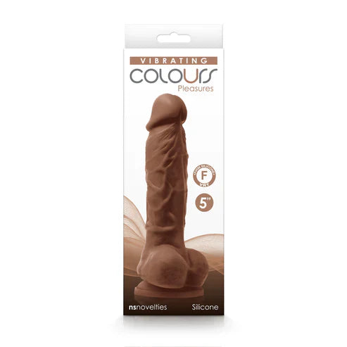 NS Novelties Vibrating Colours Rechargeable Silicone Dildo 5in - Pick Your Color