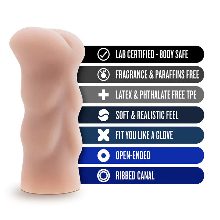 Blush Novelties X5 The Back Door Butt Masturbator - Vanilla - CLEARANCE