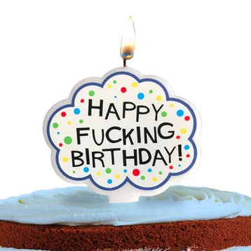 Candyprints X-Rated Birthday Candle Happy F*cking Birthday