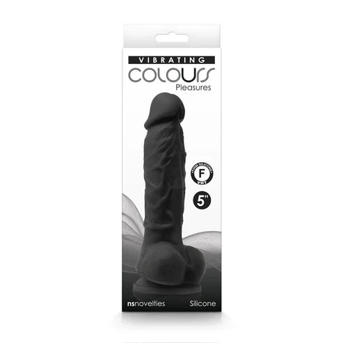 NS Novelties Vibrating Colours Rechargeable Silicone Dildo 5in - Pick Your Color